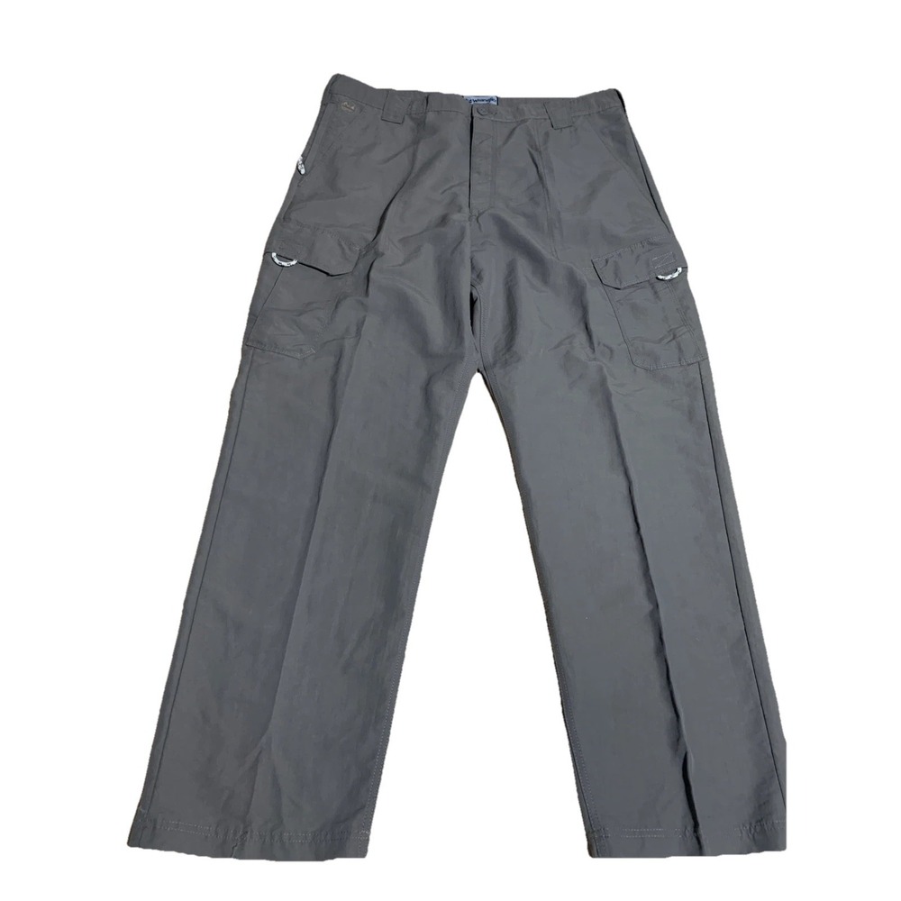 Wrangler outdoor cargo hiking pants men's 38x32‎ Gray Dark  Flex stretch altered